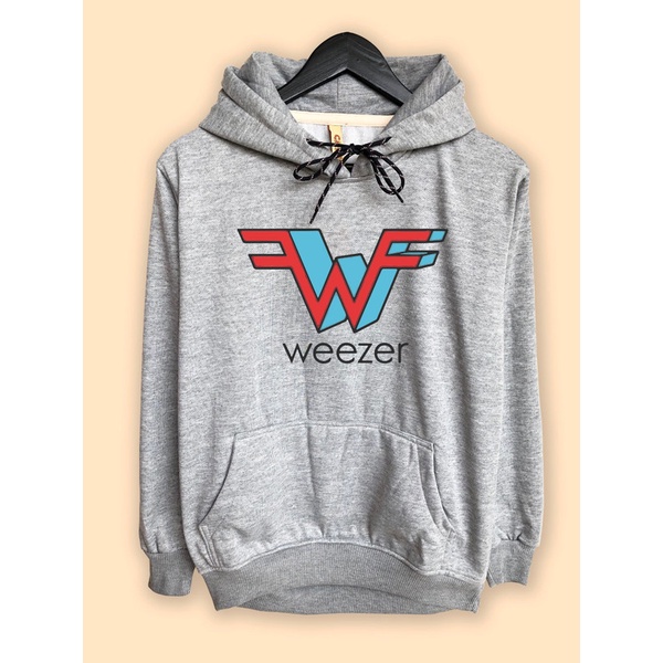 Jaket Hoodie Weezer Band 3D logo