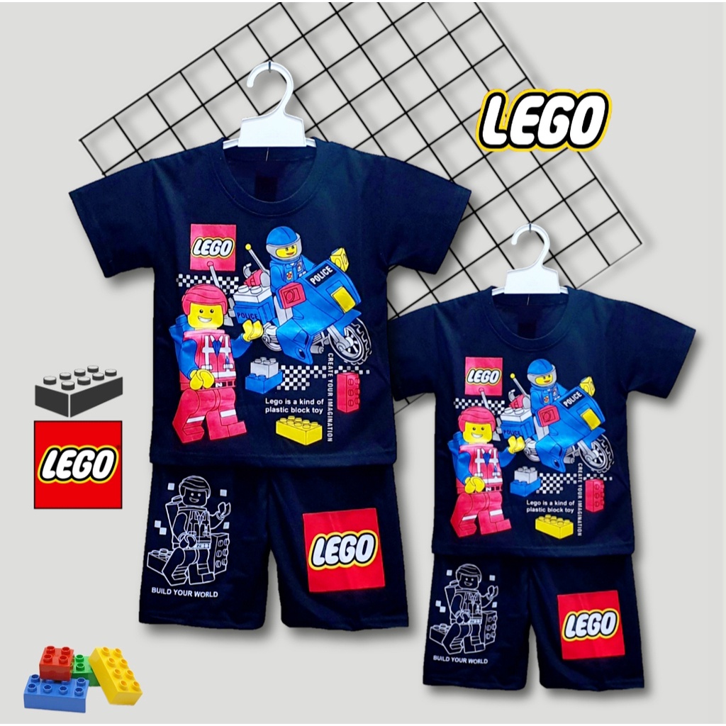 SETELAN BAJU ANAK GAME LEGO UNTUK ANAK 2-10 TAHUN BISA COD KE188