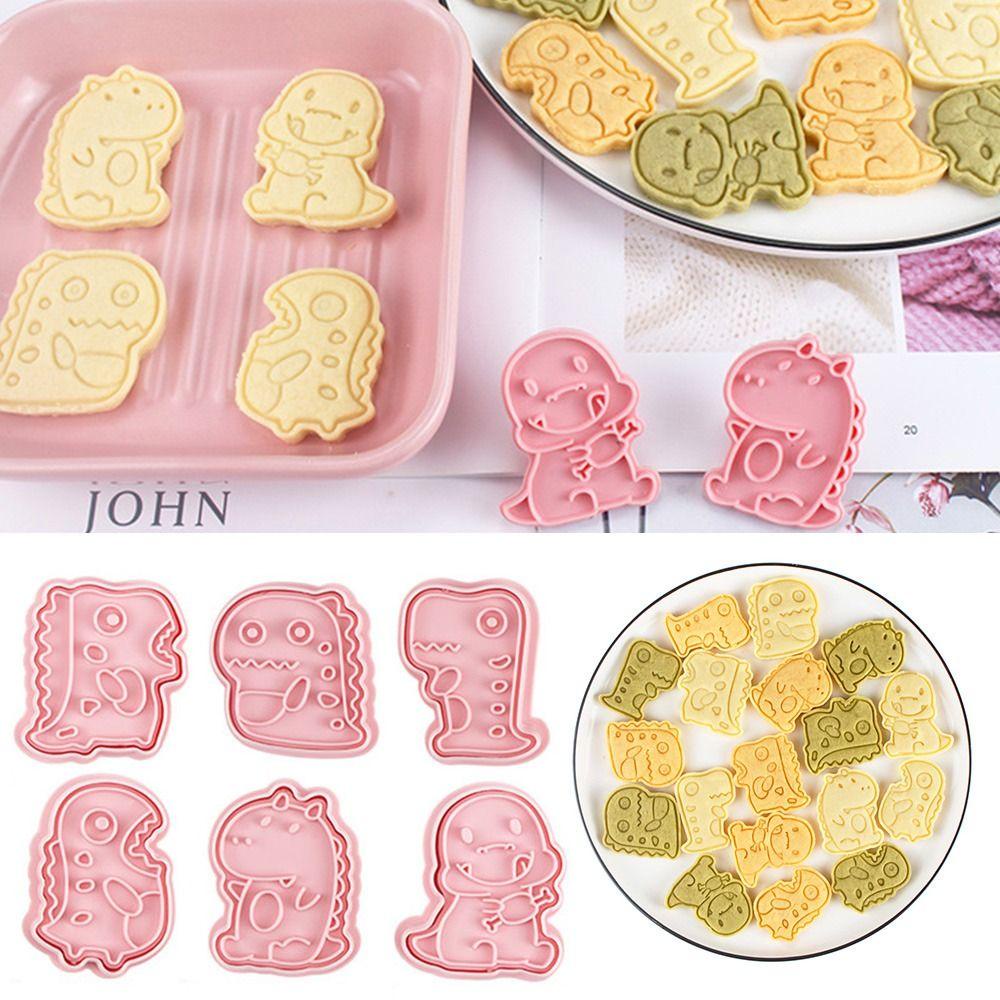 Preva 6pcs/set Cetakan Biskuit DIY Pastry Dekorasi Cetakan Kue Plastik