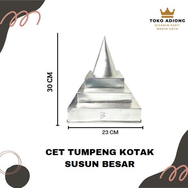 CETAKAN TUMPENG KOTAK SUSUN BESAR + BUBBLEWRAP