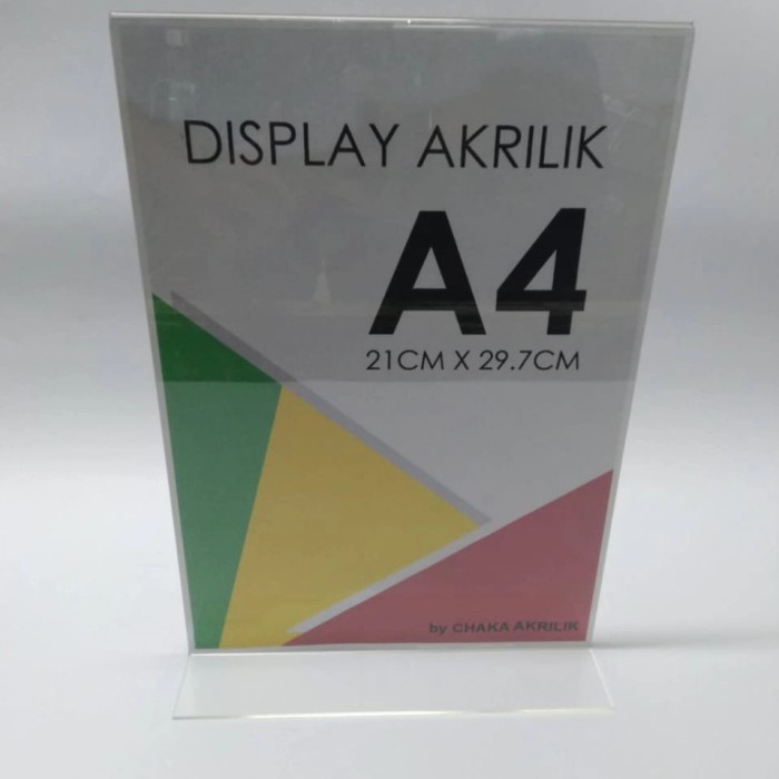 

Rak Tent Holder / Display Brosur Akrilik / Tempat Brosur Acrylic A4