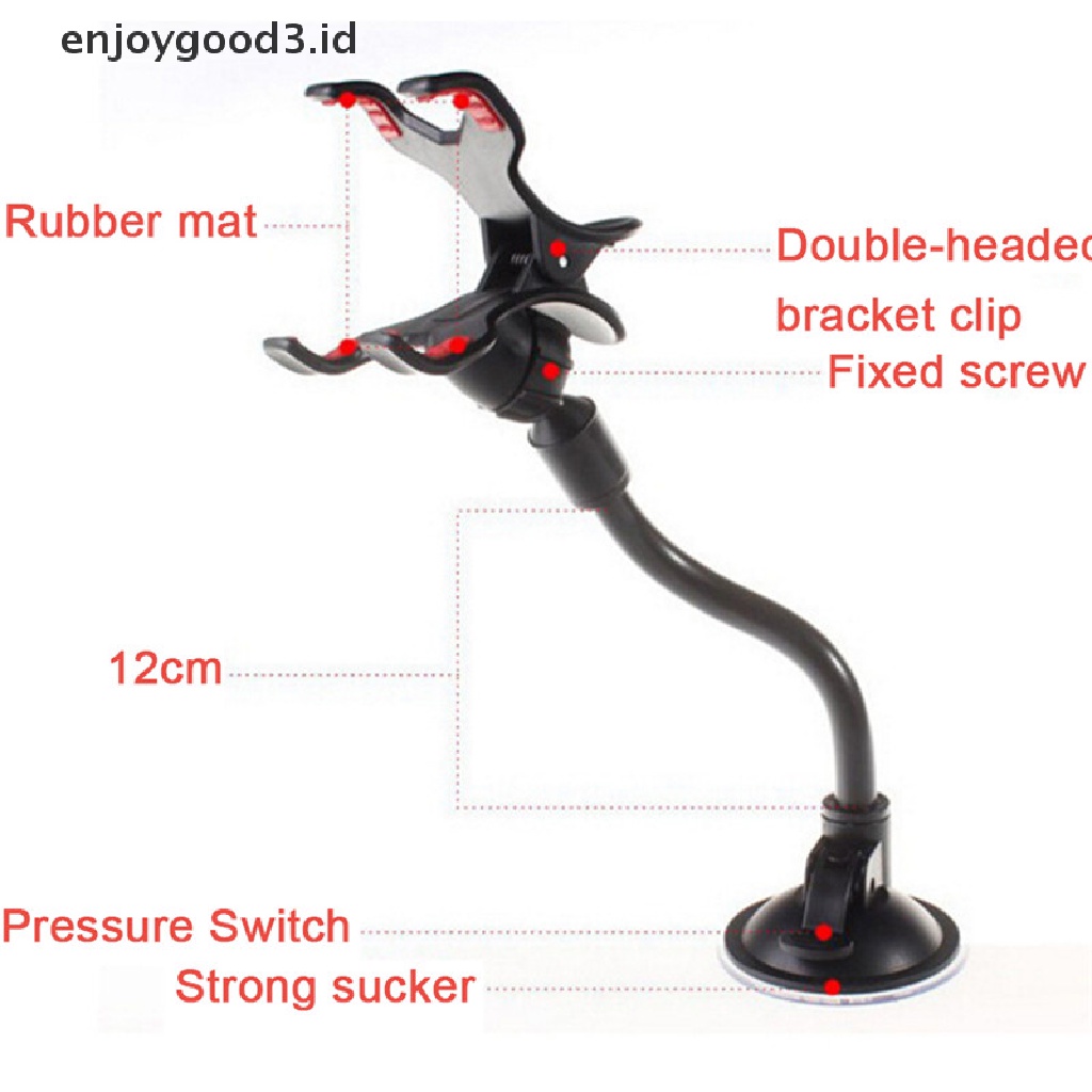 ^ Rready Stock Mouse Wireless Universal 360 Derajat°Stand Holder Handphone Untuk Kaca Depan Mobil