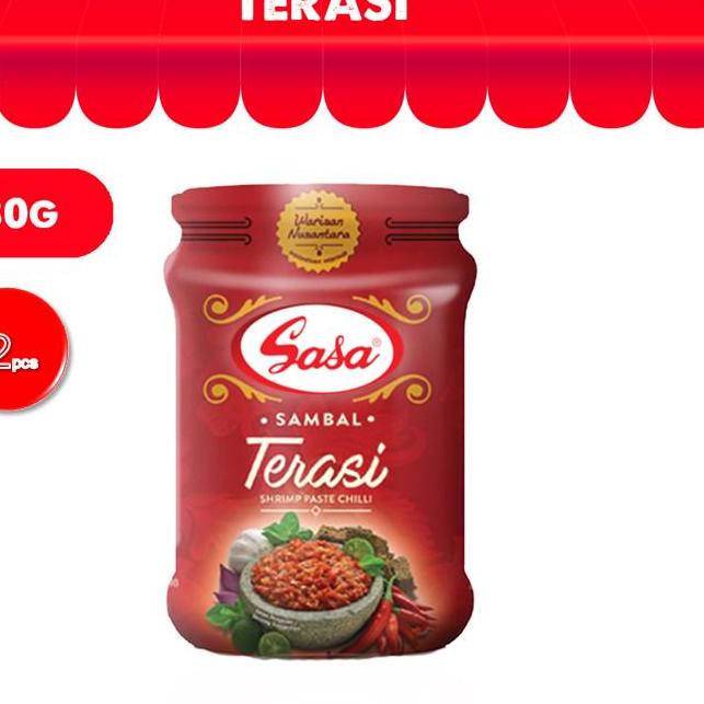 

プ Sasa Sambal Terasi 180gr x 2 Pcs ⇅