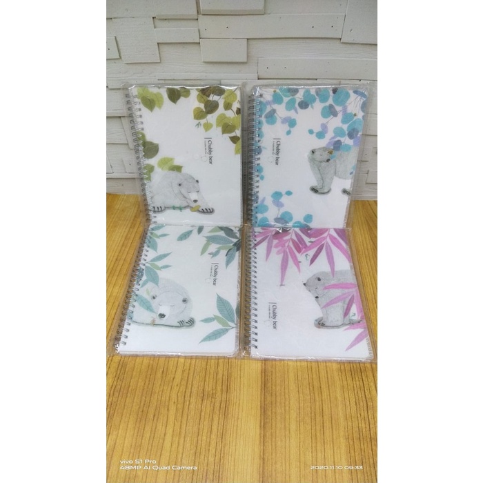 

Buku ring / ring book a5 motif chubby bear satuan RATU.SHOP25