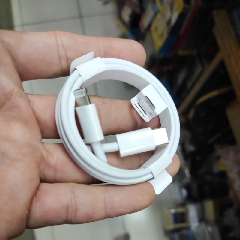 charger original batok type c + kabel type c ke lightning mantul murah meriah