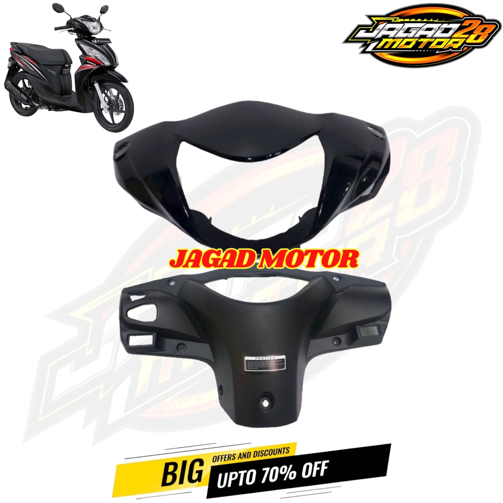 Batok Kepala Depan Belakang Honda Spacy Hitam / Batok Totok Depan Belakang Honda Spacy Hitam / Batok Kepala Totok Depan Belakang Honda Spacy Hitam