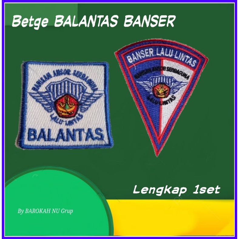 BET LOGO BALANTAS BANSER |BORDIR BANSER NU| BANLENGAN BALANTAS