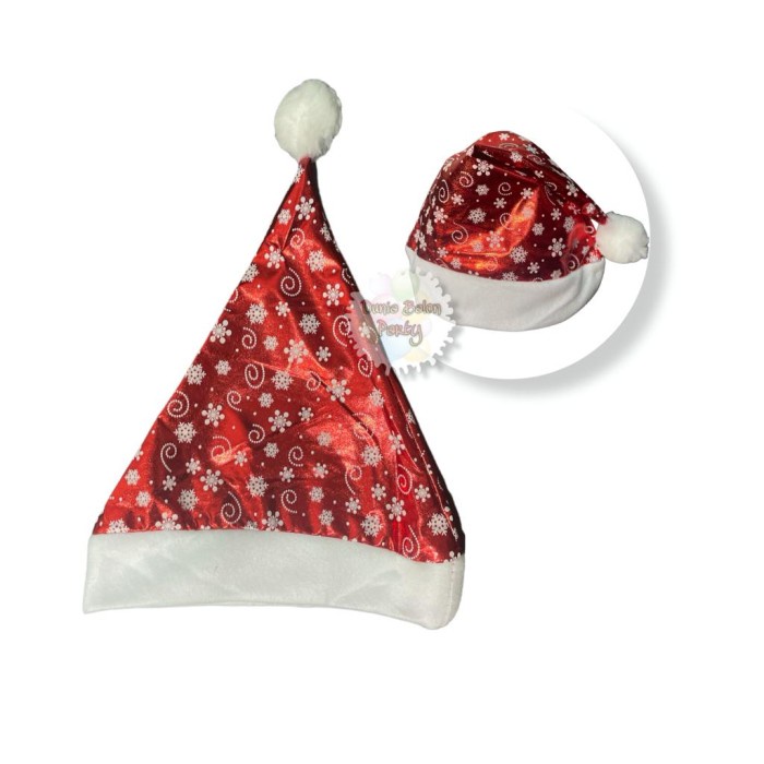 Topi Natal 6131-9 / Topi Merry Christmas Anak Motif