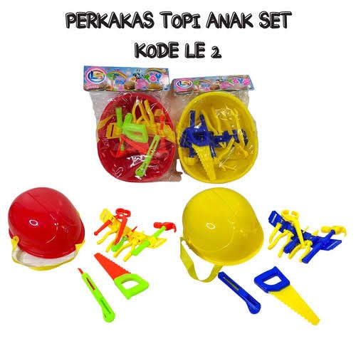 Mainan Perkakas &amp; Helm Mainan Alat Pertukangan LE 2