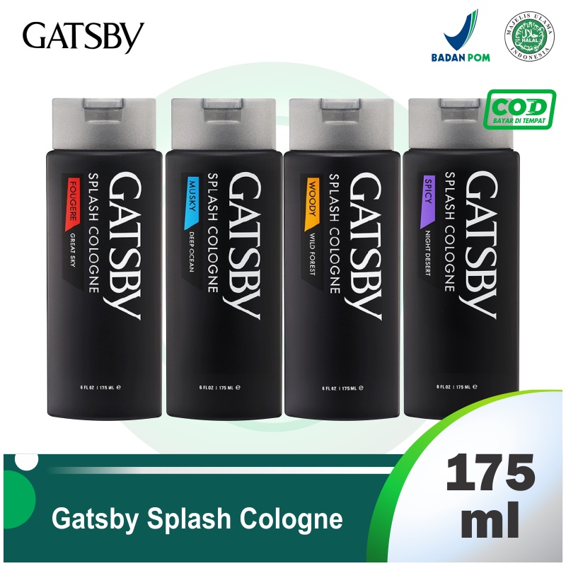 Gatsby Splash Cologne 175ml- Parfum Pria