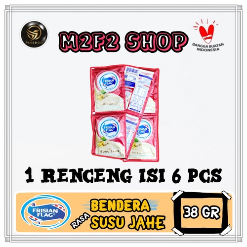 Frisian Flag Bendera Susu Kental Manis Jahe Sachet - 38 gr (Kemasan 1 Renceng)