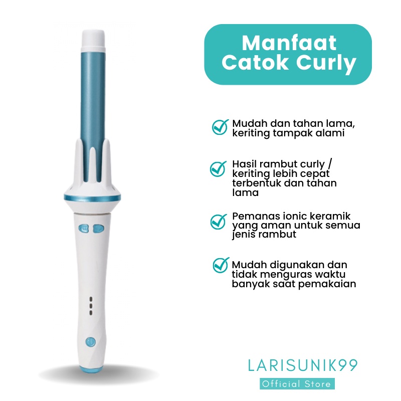 Catok Automatic Curly Wanita Perawatan Kecantikan Pengeriting Catokan Keriting Otomatis Catokan Rambut Terbagus Kriting Curler Pengkriting Pengriting Alat Kerli Rambut Ion Ori Original Premium Terbaru