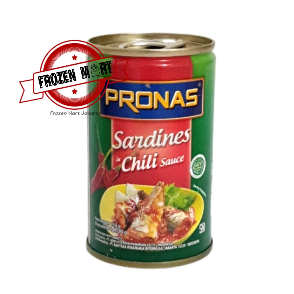 PRONAS Sarden Saus Pedas Kaleng / Sardine Chilli Sauce HALAL 155Gr