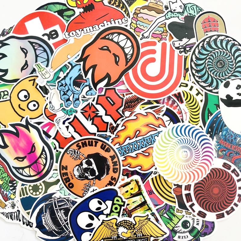 100 Lembar Stiker Motif Kartun Hot Man Untuk Kulkas / Skateboard / Notebook / Handphone / Motor / Koper DIY