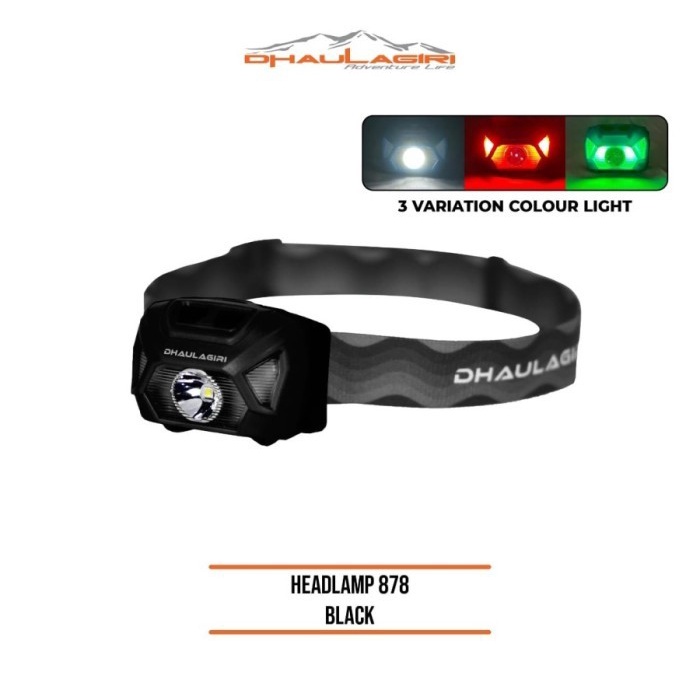 Senter Kepala Headlamp Dhaulagiri DH HL 878 Outdoor Gunung Camping