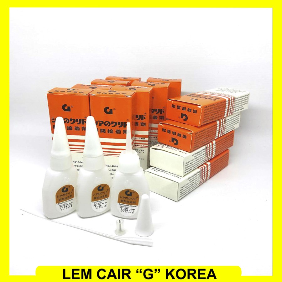 

LEM G KOREA LEM CAIR PEREKAT SERBAGUNA POWER GLUE KUALITAS ORIGINAL