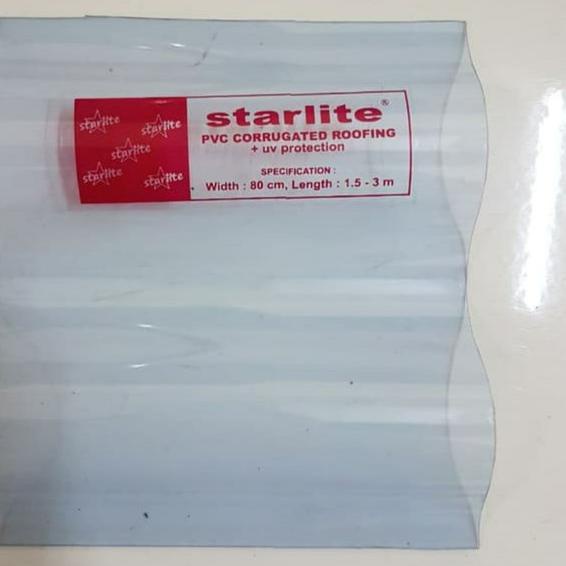 Fiber gelombang + UV protection 2.4m / Atap fiber gelombang pvc