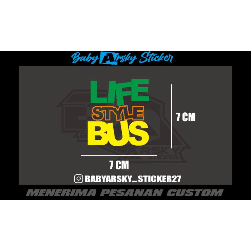 

STICKER CUTTING LIFE STYLE BUS