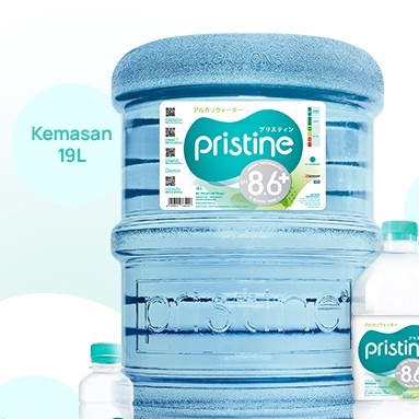 

Pristine Galon 19 Liter Air Minum Mineral pH 8.6+ Alkali Water Pristin Bandung