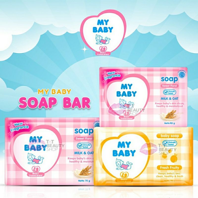MY BABY Bar Soap 60gr - 75gr | Fresh Fruity - Sweet Floral