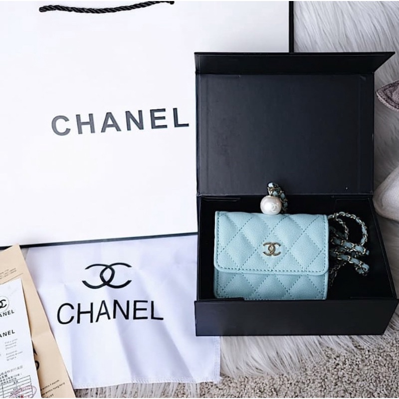 Chanel Flap Coin Purse with Chain SS21
