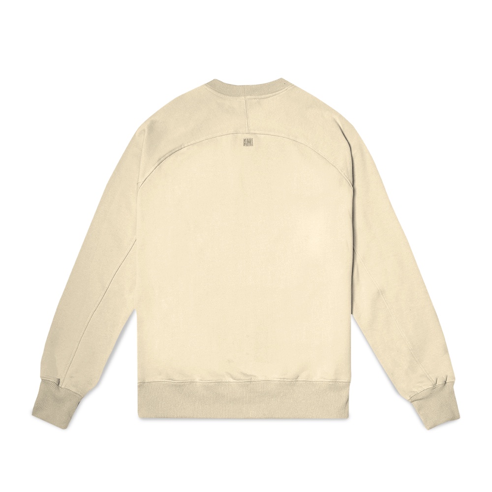 4M1 de Coeur Tonal Heart Logo Sweatshirt Khaki