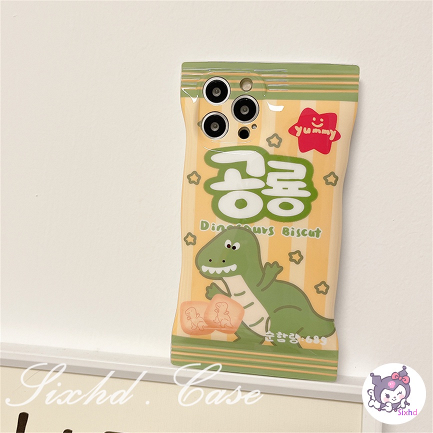 Redmi 12C 10C 10A 10 Redmi Note 12 11 11s 10s 10 9 8Pro Redmi 9T 9C 9A 9 Xiaomi 12 Lite 11Lite 12T 11T 10T Poco M3 X4Pro Snack Bag Case Cartoon Small Dinosaur Phone Case Soft Cover