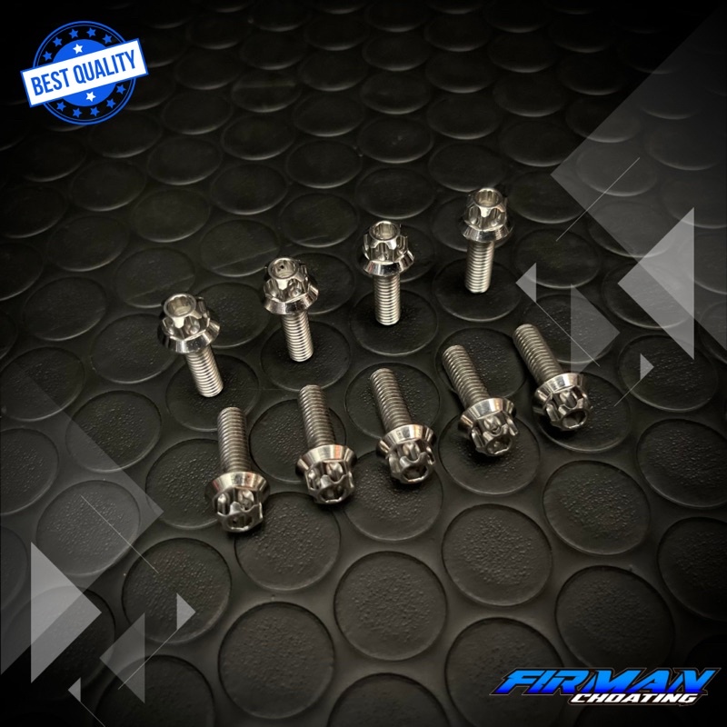 PROBOLT BAUT PEDAL SELAH SELAHAN F1ZR M6x20 DRAT 10 2CM 1 KUNCI &amp; 2 KUNCI (Harga 1 Biji)