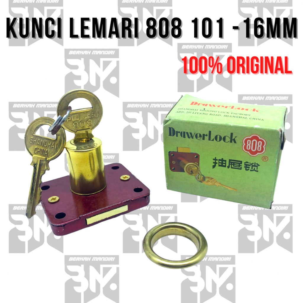 Kunci Laci Lemari Kayu/Kunci Pintu Laci Meja 101- 16mm 808 100% original