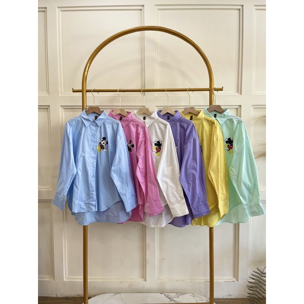 B0979 Kemeja Mickey Print