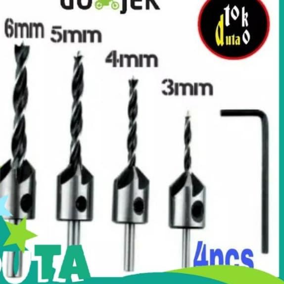 MATA BOR KAYU PLUS COUNTERSINK HSS DRILL
