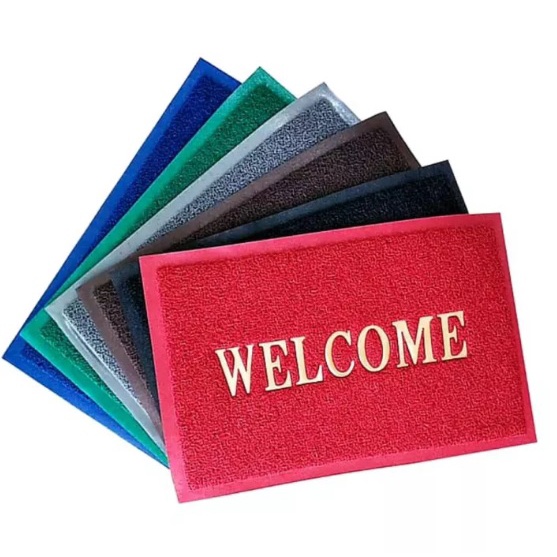 Keset Kaki Mie Welcome Anti Slip Mat / Alas Kaki Model Bihun Keset Kamar Mandi Dekorasi Rumah / Kese