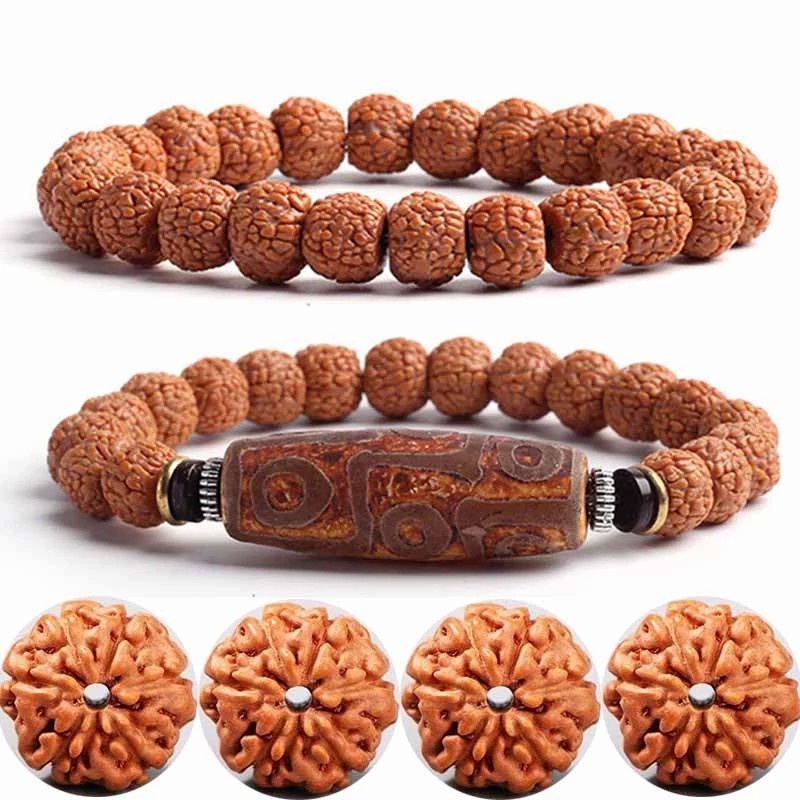 Gelang Manik-Manik Budha Tibet Adjustable Untuk Pria Dan Wanita