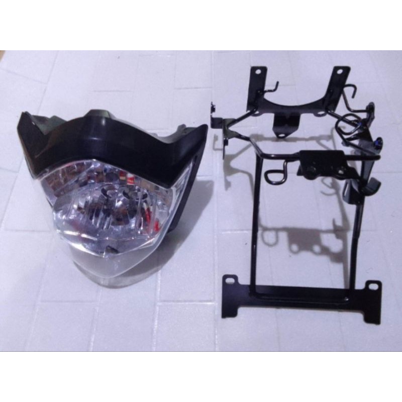 Paket Lampu Depan Vixion Old Plus Breket Dudukan Lampu Vixion Old