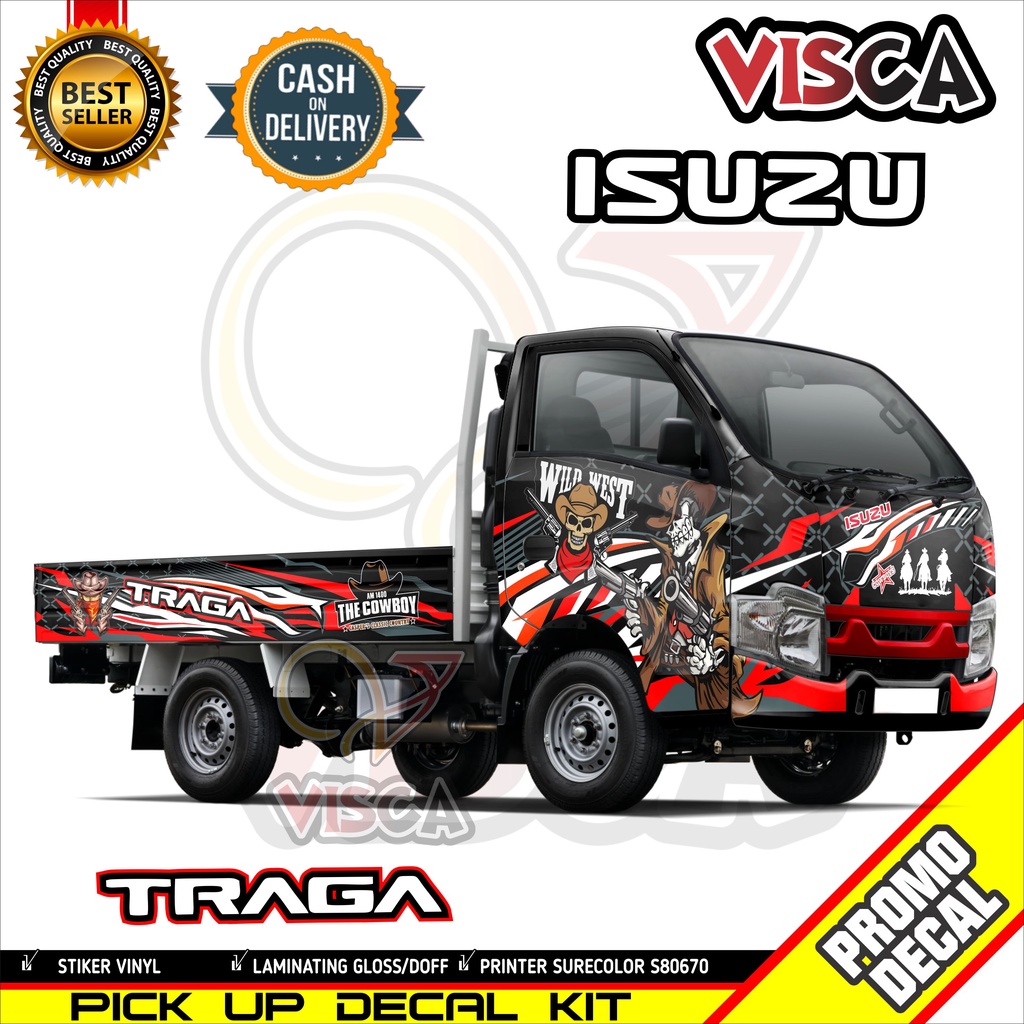 Stiker Isuzu Traga Variasi Mobil Pick Up Isuzu Traga Stiker Mobil Pick Up Isuzu Traga Decal Isuzu Tr