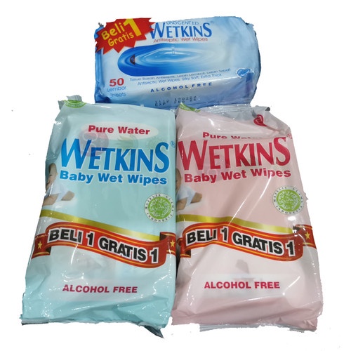 WETKINS TISSUE BASAH BABY WET WIPES
