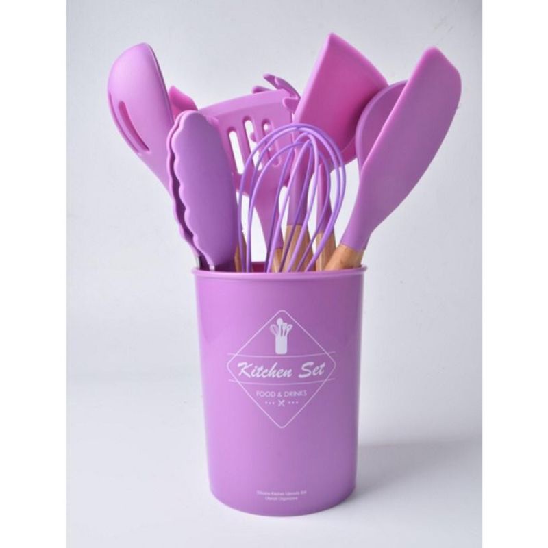 Sutil silicone 12 in 1 spatula Sutil masak tahan panas