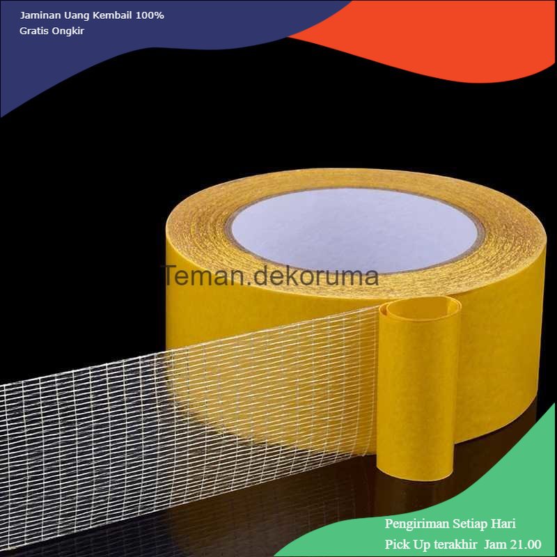 TD - PR2 YX Lakban Super Strong Grid Fiber Tape 20 Meter - SQ20M