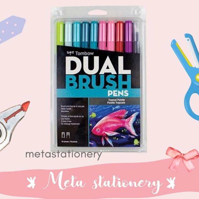 

Dual Brush Pens Tombow Tropical Pallete ( isi 10pc)