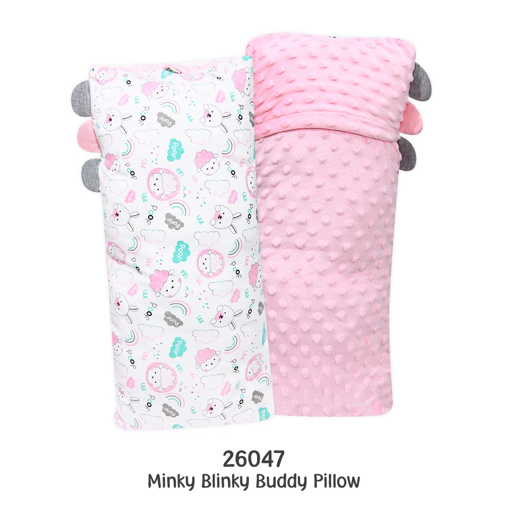 Kiddy Bantal Guling Bayi / Bantal Anak Serbaguna / Minky Blinky Buddy Pillow / 26047