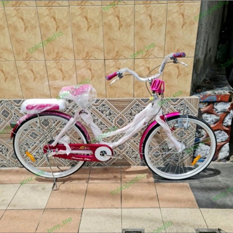 Sepeda Mini CTB 26 New Phoenix Star Lampu Kunci Keranjang Rem Tromol