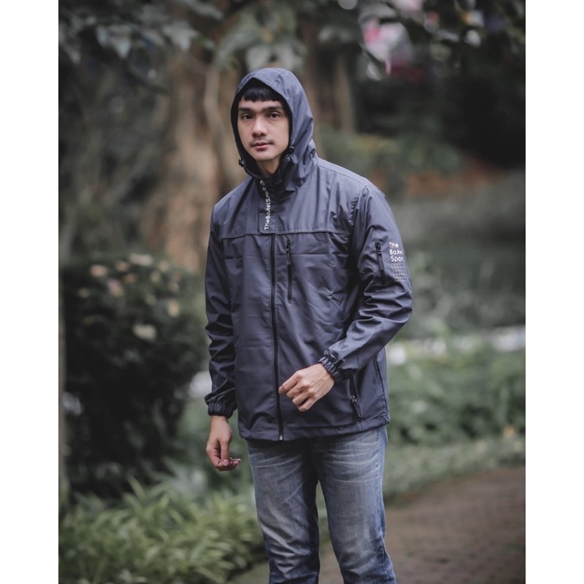 Jaket Outdoor The Bojiel Nasa Grey Jaket Parasut Jaket Pria Jaket Outdoor