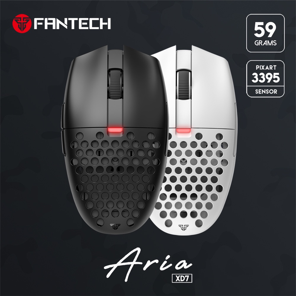 Mouse Fantech XD7 Aria Wireless | Ultralight-Weight Gaming Mouse