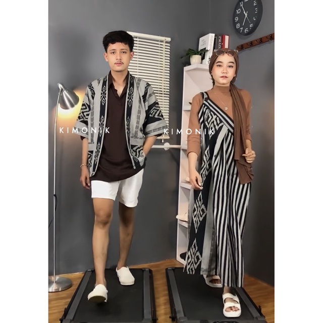 KIMONIK DARA COUPLE GREY (MIXTROS FULL TENUN DAN DARA DRESS)