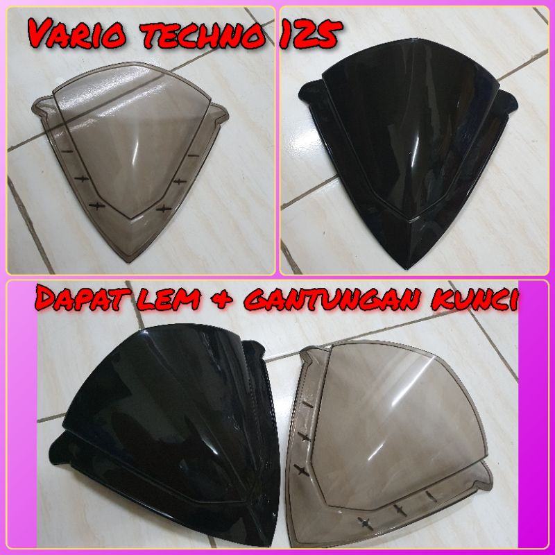 VISOR VARIO TECHNO 125 FOCUS HITAM DAN RIBEN