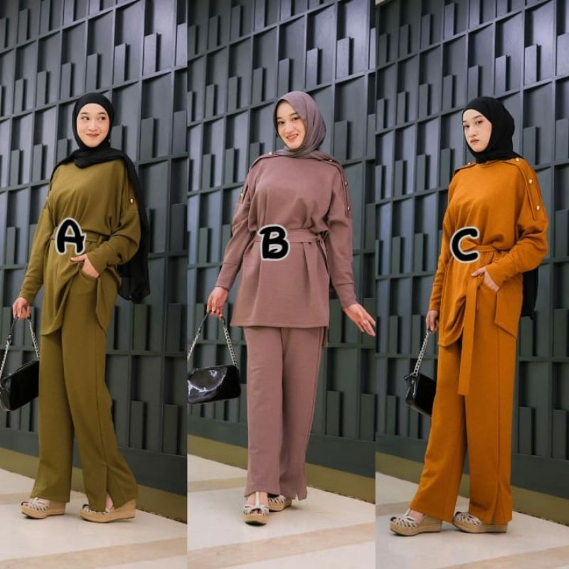 viona one set by che~day dcl premium knit mangoo all size fit xxl setelan terbaru setelan polos ootd