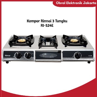 Kompor gas rinnai 3 tungku RI-524E