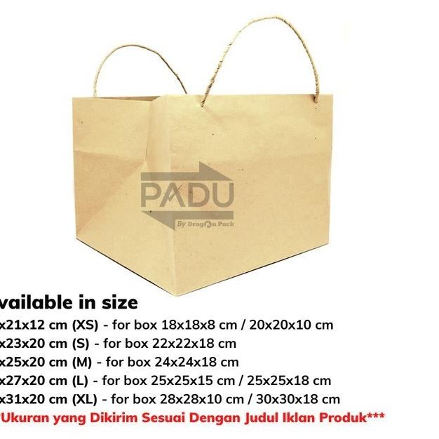 

Shopping Bag 27 x 27 x 20 cm - Paper Bag / Kantong Kertas