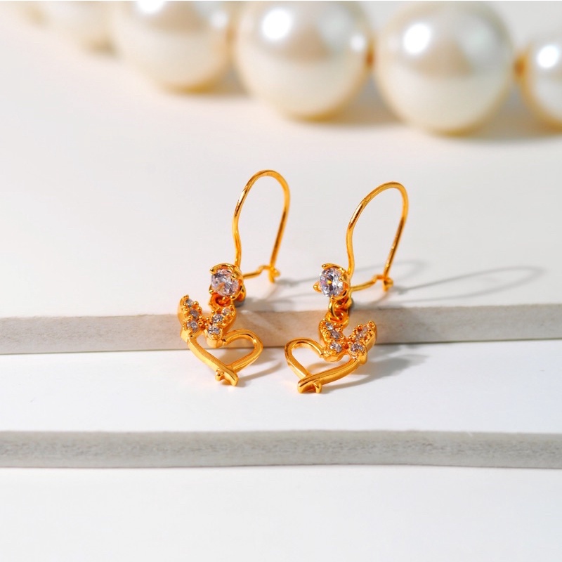 Anting Emas Kawatan Waru Kupu Mata - Toko Emas Gadjah