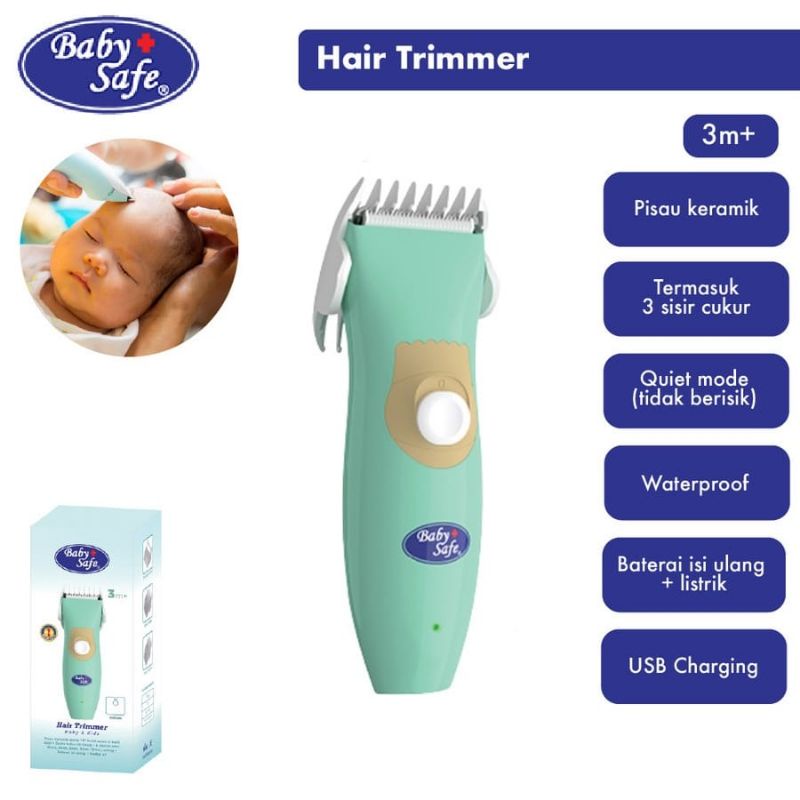 Hair Trimmer Baby Safe - Alat Cukur Rambut Bayi Ht001